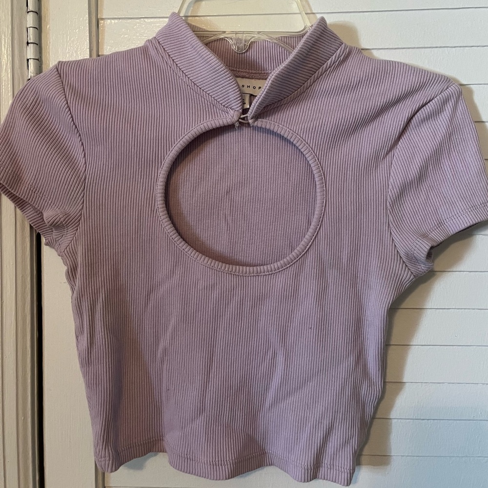 Top shop lilac crop top